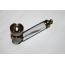 Metal Silver Plated Smoking Pipe 2.5"